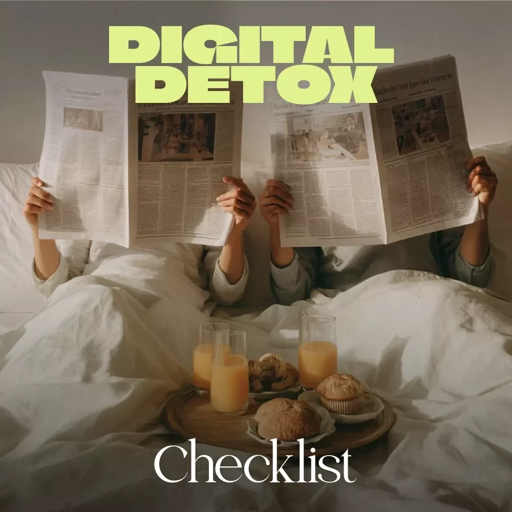 Digital Detox Bliss Checklist | Mindful Living eBook | Screen-Free Self-Care Guide | Wellness, Balance & Mindfulness Digital Download