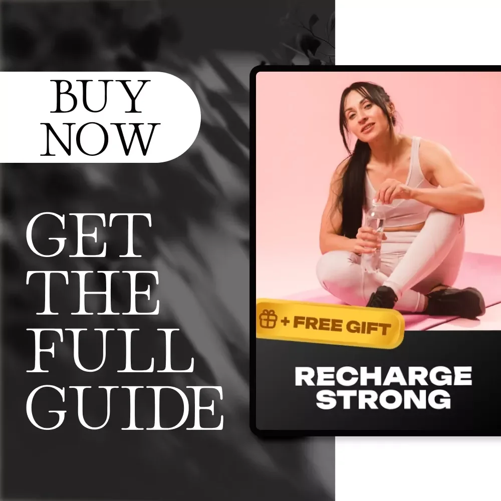 Recharge Strong | Post-Workout Recovery Guide for Women | Digital Download eBook & Checklist