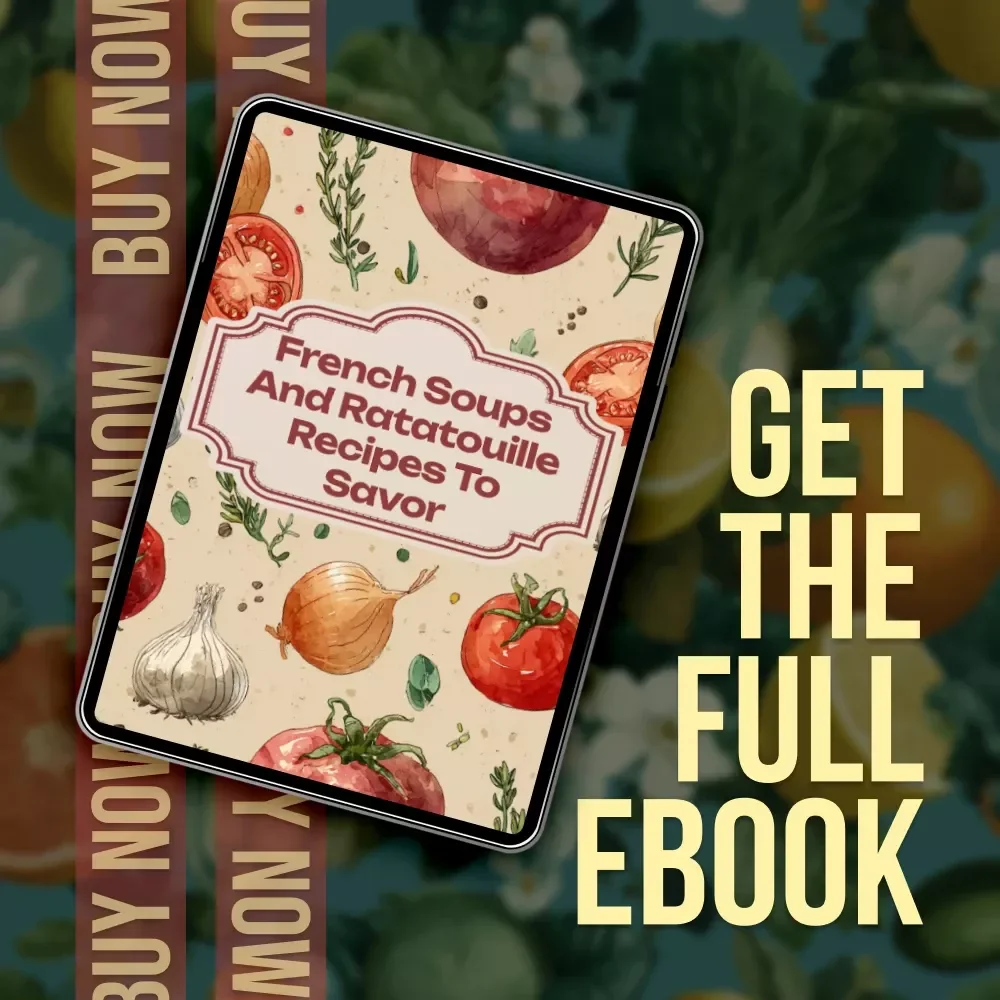 French Soups and Ratatouille Recipes to Savor | French Soup eBook | Ratatouille Guide | Digital Download for Cooking, Recipes, and Pairings