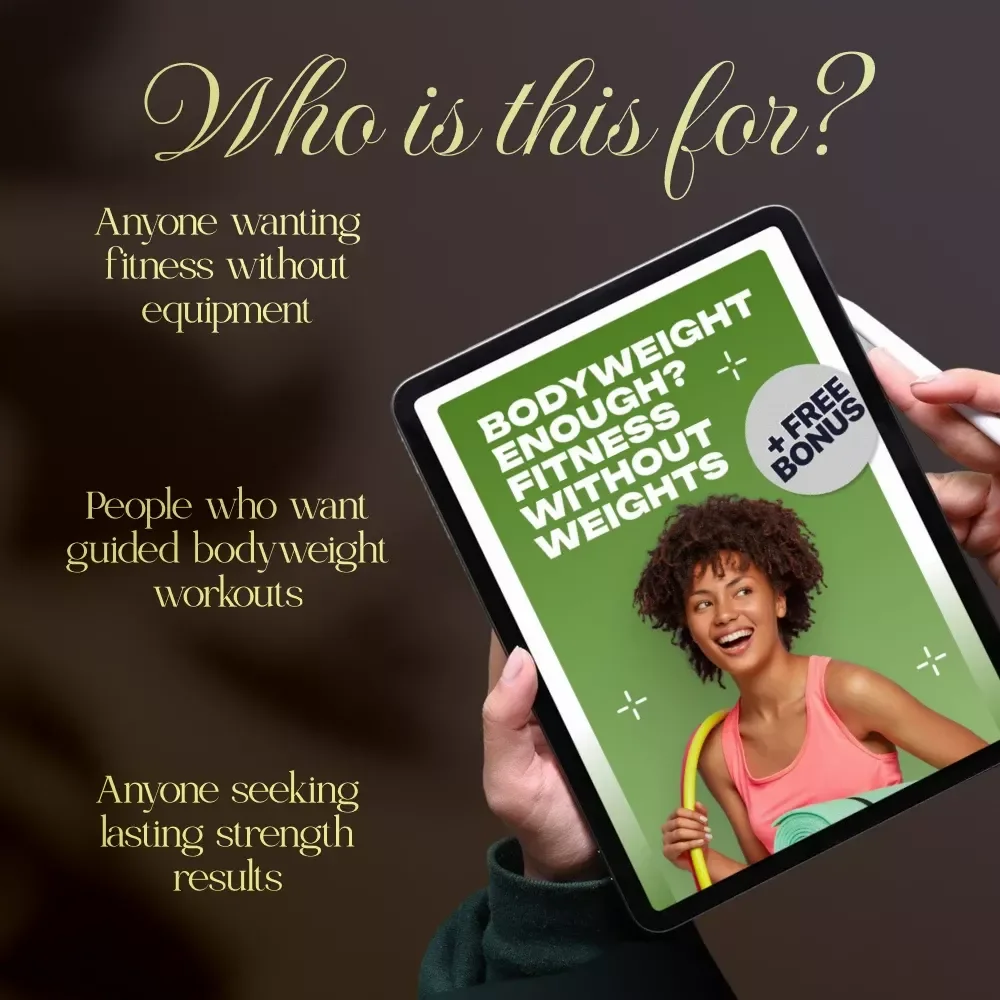 Bodyweight Enough? Fitness Without Weights Guide | Digital Download for Effective Training | Are Bodyweight Exercises Enough for Muscle, Strength & Fitness