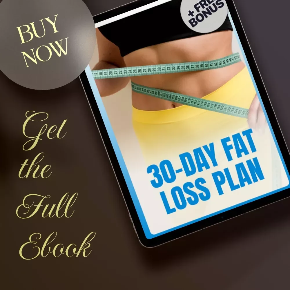 30-Day Fat Loss Plan | Digital Download eBook | Weight Loss Guide, Fat Loss Roadmap, Nutrition & Workout Checklist