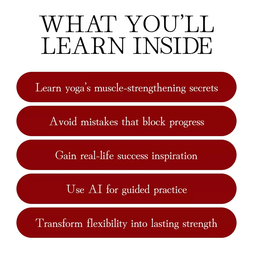 Yoga & Muscle | Strength-Building Yoga Guide for Women | Digital Download Fitness eBook, Checklist & AI Practice Prompts