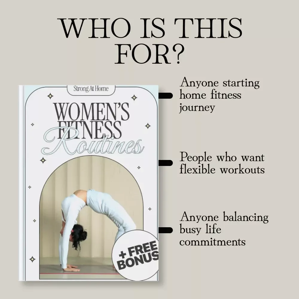 Strong at Home: Women’s Fitness Routines eBook – At-Home Workouts, Cardio, Strength & Flexibility Guide