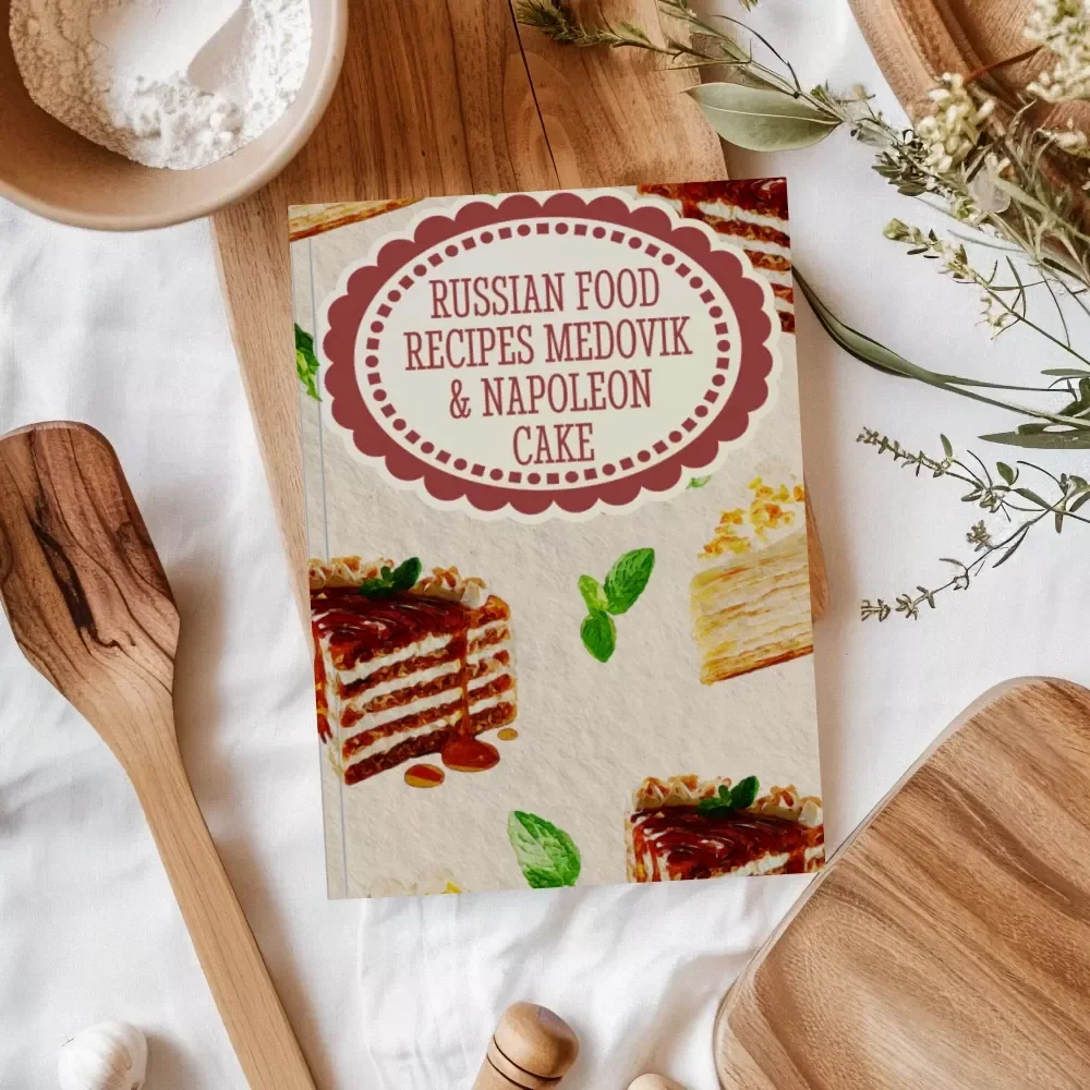 Russian Food Recipes Medovik & Napoleon Cake | Traditional Russian Dessert eBook | Digital Download Baking Guide for Layered Cakes, Pastry Lovers & Home Bakers
