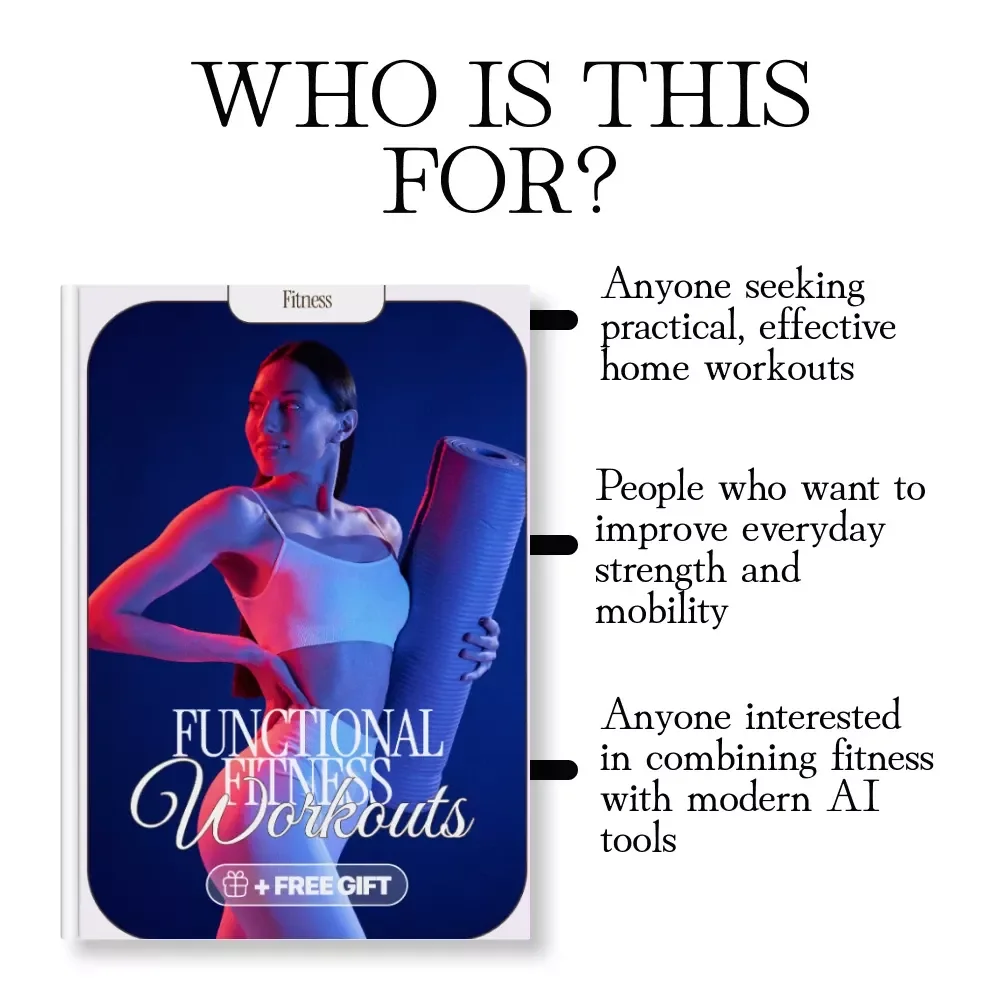 Functional Fitness Workouts Guide – Bodyweight Essentials, Resistance Tools, AI Workout Generators & Daily Circuit Training eBook