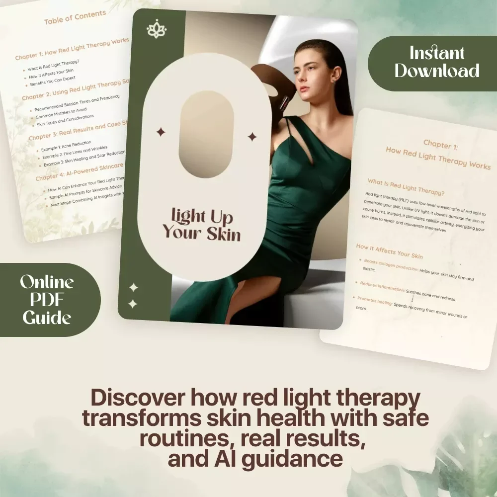 Light Up Your Skin | Complete Guide to Red Light Therapy for Skin | Safe Routines, Real Results & AI-Powered Skincare Tips