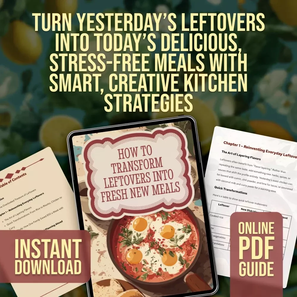 How to Transform Leftovers into Fresh New Meals | Ultimate Guide with Creative Recipes for Using Leftovers, Smart Storage Tips, and Meal Planning Ideas