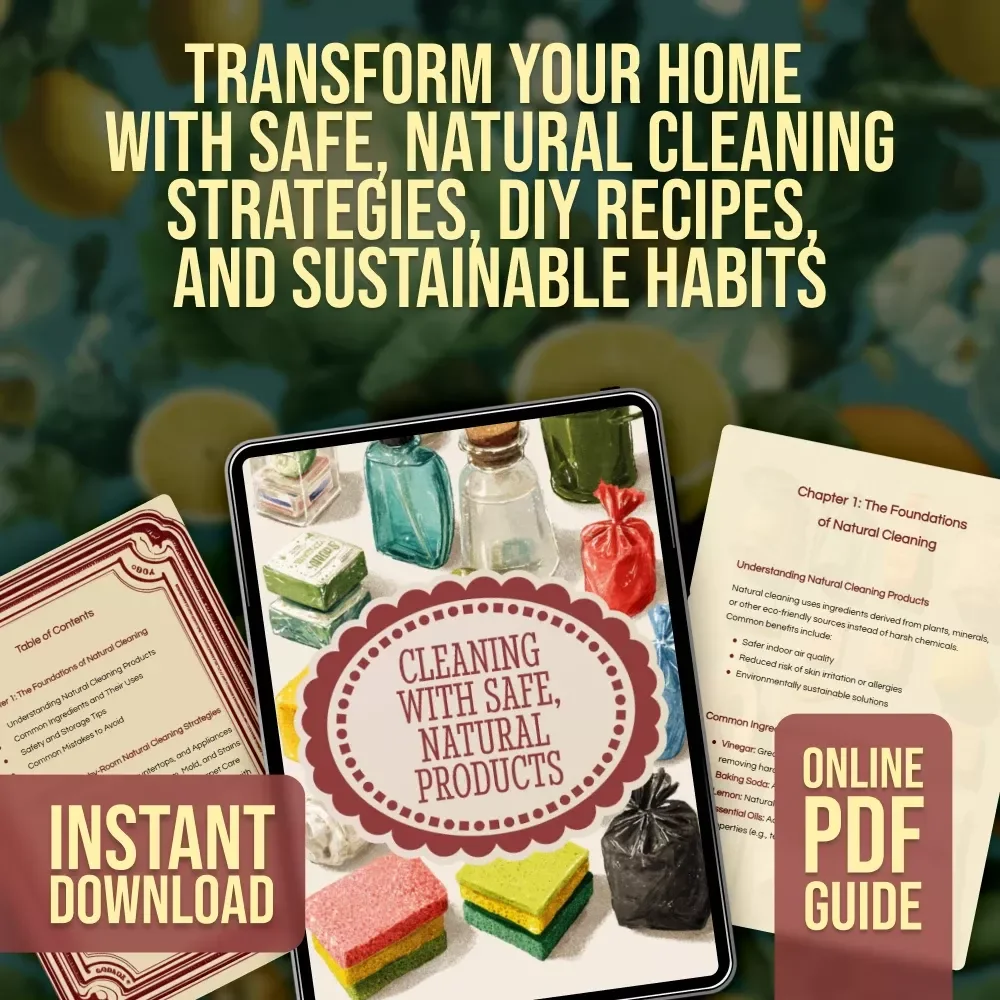 Cleaning with Safe, Natural Products | Eco-Friendly Home Guide for Non-Toxic Cleaning with Natural Products