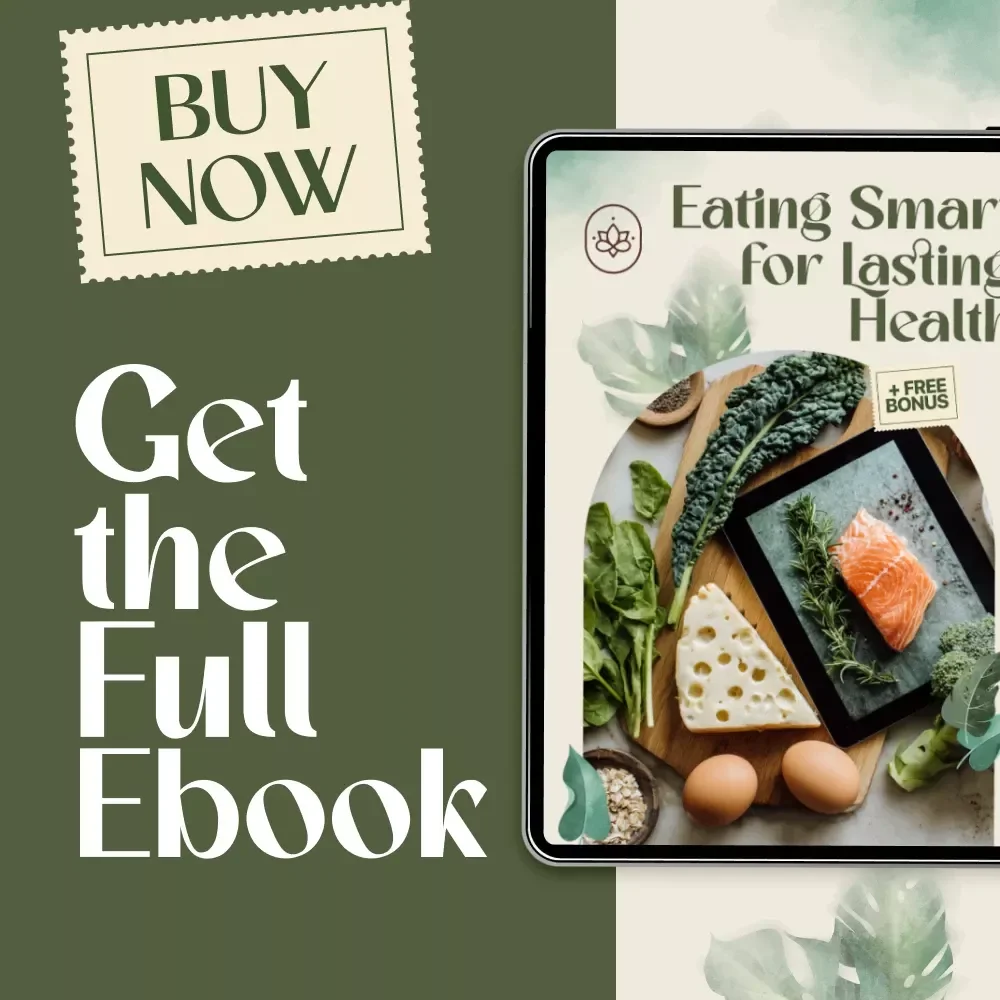Eating Smart for Lasting Health | Healthy Nutrition Food eBook Guide for Wellness, Energy & Meal Planning