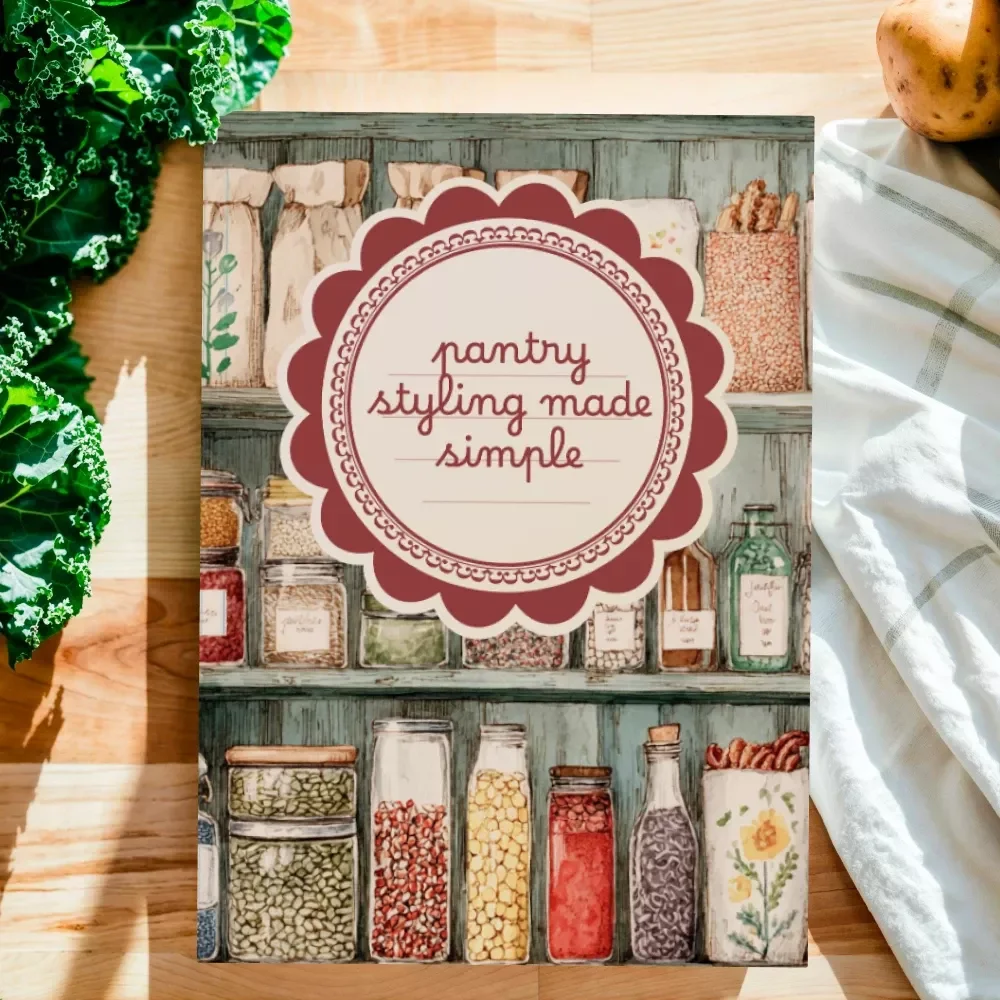 Pantry Styling Made Simple | Printable Pantry Styling Tips Checklist for Decluttering, Organizing & Smart Kitchen Habits