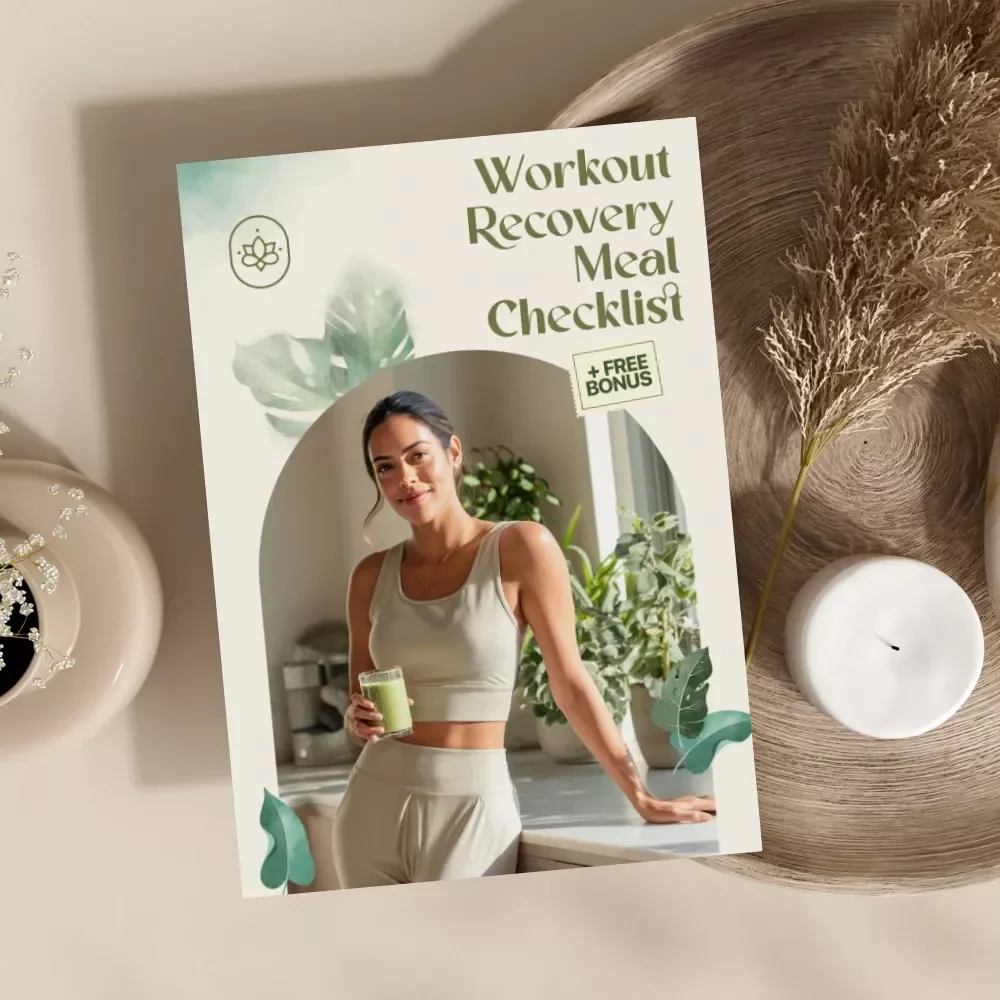 Workout Recovery Meal Checklist | Printable Digital Download for Athletes, Fitness Enthusiasts & Healthy Eating | Recovery Meals After Workouts Guide