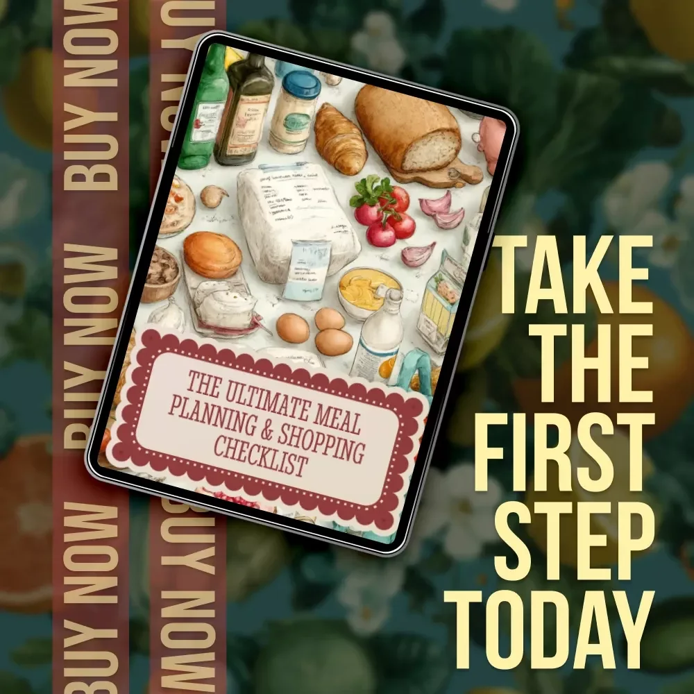 The Ultimate Meal Planning & Shopping Checklist | Digital Download | Meal Prep Guide, Weekly Planner, Grocery List Organizer, Budget-Friendly eBook