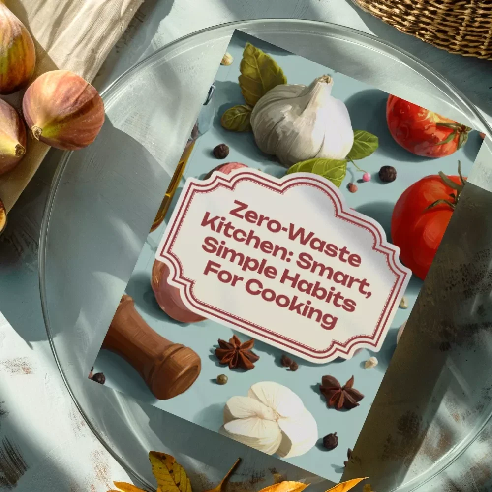 Zero-Waste Kitchen: Smart, Simple Habits for Cooking | Low-Waste Cooking Habits Guide, Eco-Friendly Digital Download