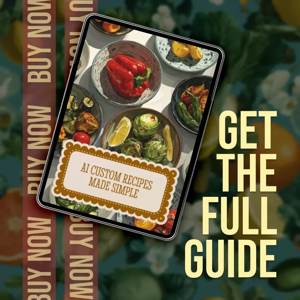 AI Custom Recipes Made Simple | Digital Guide to Cooking with Artificial Intelligence | Easy Meal Planning, Healthy Eating & Personalized Recipe Ideas | eBook Download