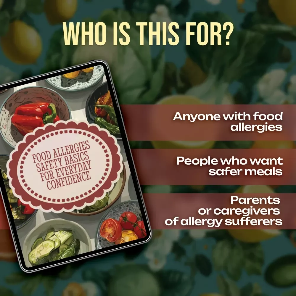 Food Allergies Safety Basics for Everyday Confidence | Digital Guide for Allergy Awareness, Safe Practices, and Everyday Food Safety with AI Tools