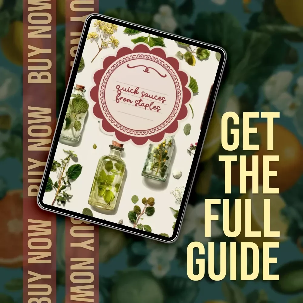 Quick Sauces from Staples | Instant Flavor Guide | Quick Sauces from Pantry Staples eBook for Busy Home Cooks