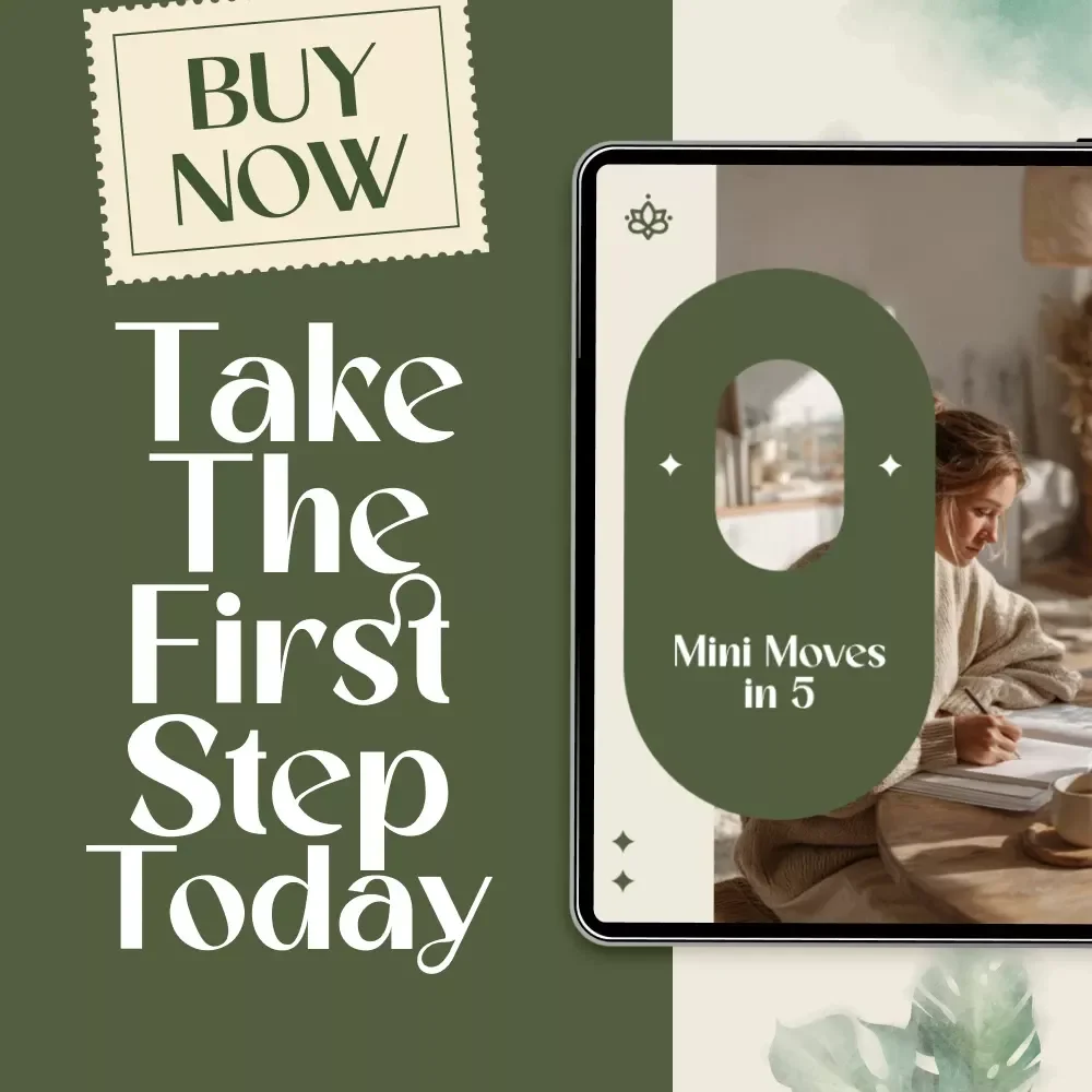Mini Moves in 5 | Quick Checklist for Micro-Movement Routines in Under 5 Min | Digital Download Wellness Guide