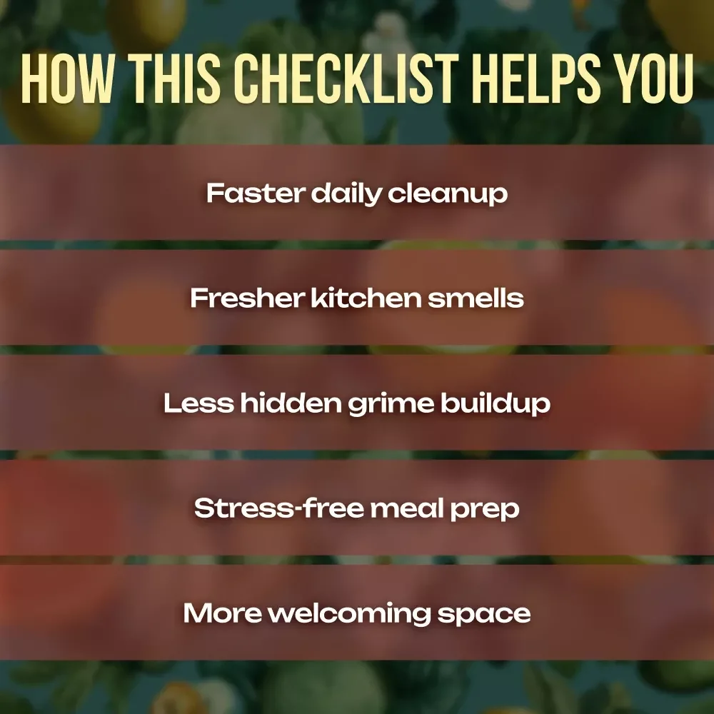 Sparkling Daily Kitchen Maintenance Checklist | Printable Daily Kitchen Cleaning Guide | Digital Download Checklist for a Spotless Home