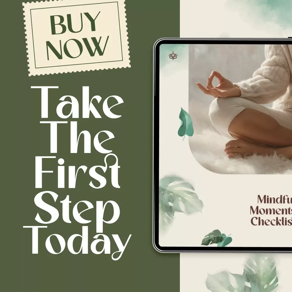 Mindful Moments Checklist | Simple Mindful Journaling Prompts | Digital Download for Daily Gratitude, Self-Care & Reflection