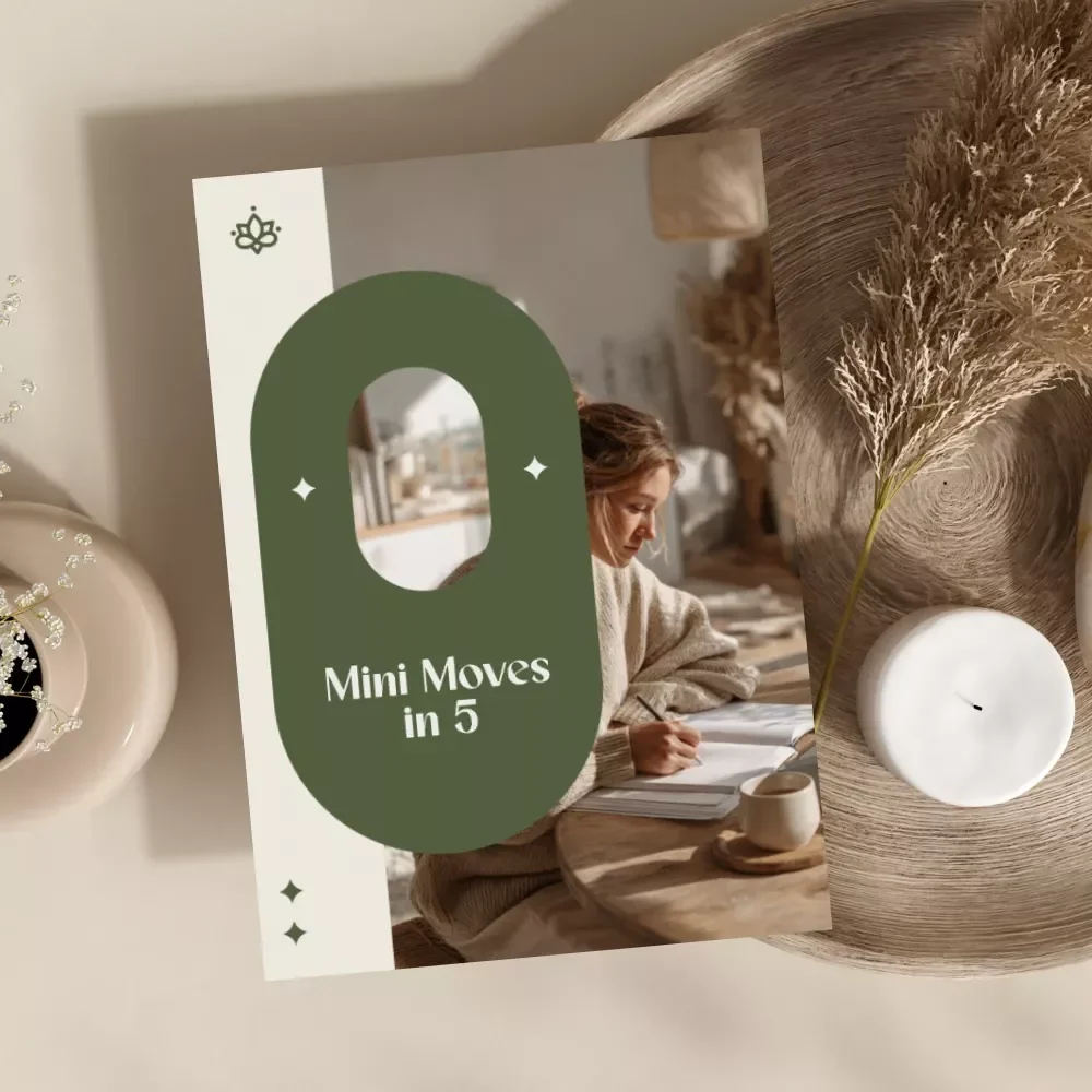 Mini Moves in 5 | Quick Checklist for Micro-Movement Routines in Under 5 Min | Digital Download Wellness Guide