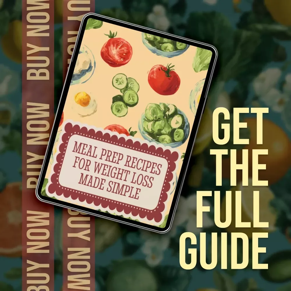 Meal Prep Recipes for Weight Loss Made Simple | Digital Guide for Healthy Eating, Easy Meal Planning, Portion Control & AI Tools