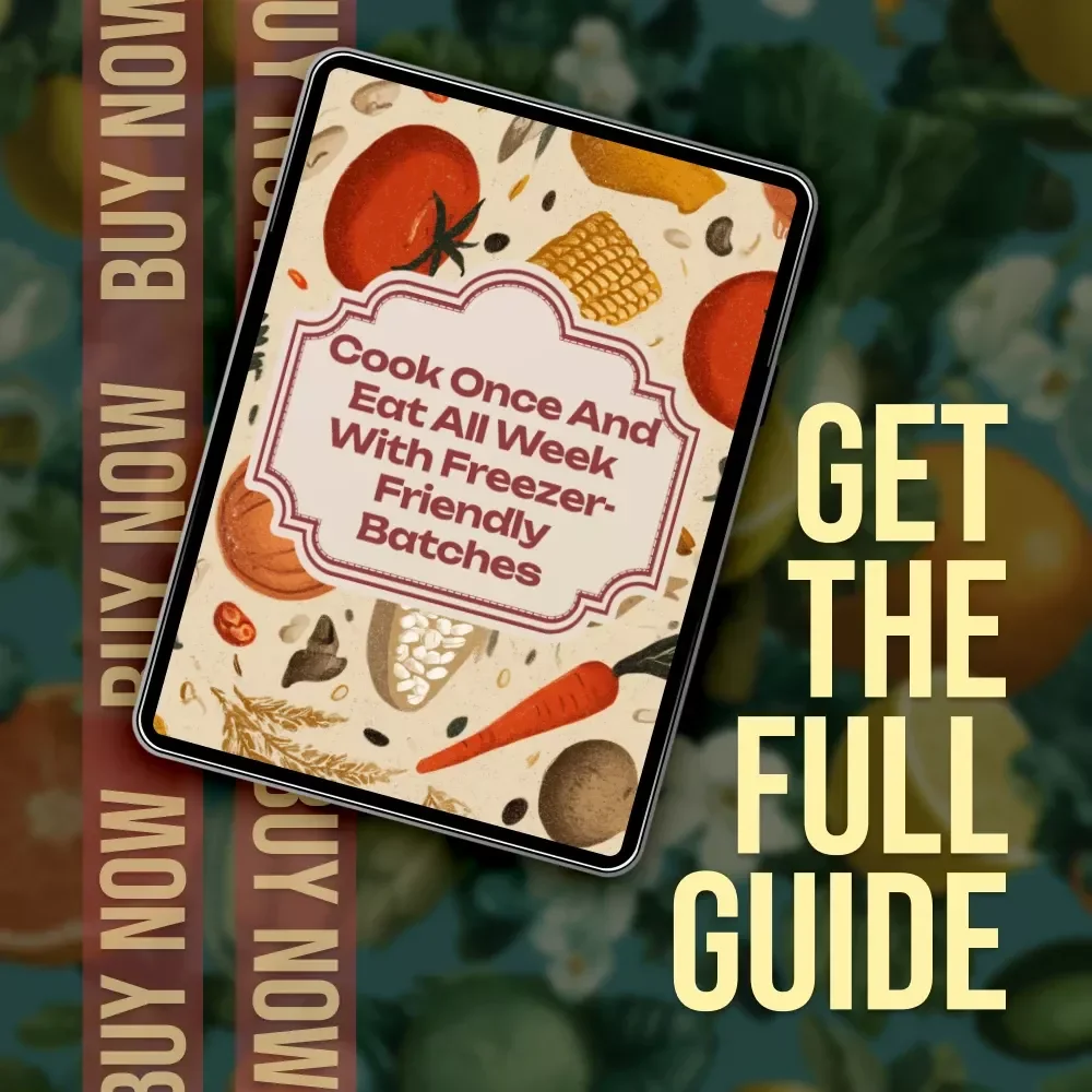 Cook Once and Eat All Week with Freezer-Friendly Batches | Time-Saving Guide Packed with Recipes for Batch Cooking & Freezing | Meal Prep eBook for Busy Families