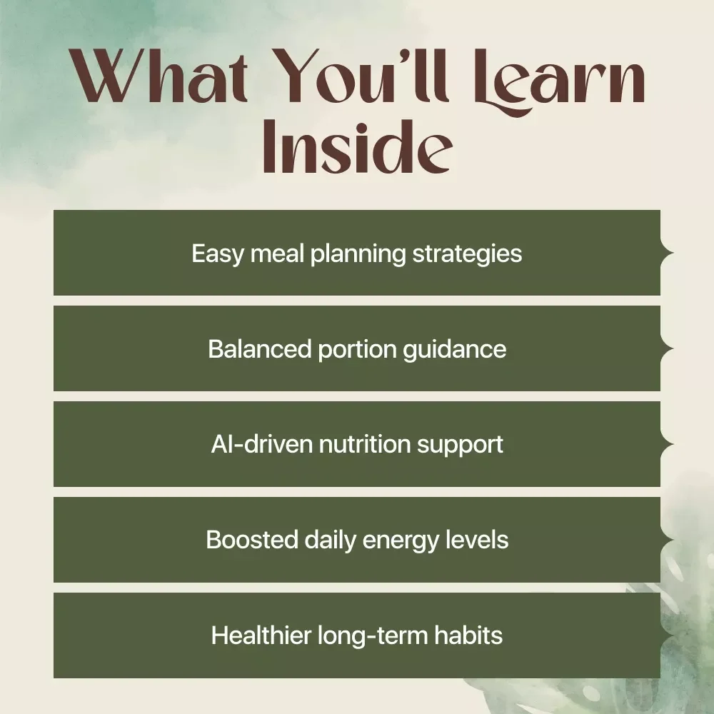 Eating Smart for Lasting Health | Healthy Nutrition Food eBook Guide for Wellness, Energy & Meal Planning