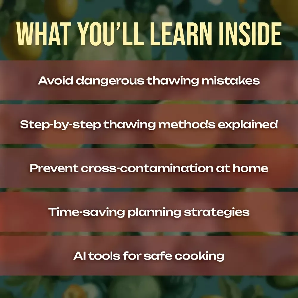 Safe & Smart: Thawing Food Properly | Digital Guide on How to Thaw Food the Right Way