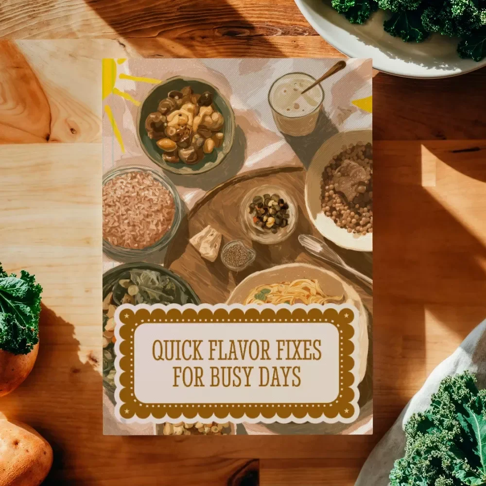 Quick Flavor Fixes for Busy Days | Time-Saving Guide for Fast Meals, Easy Cooking Shortcuts & Meal Planning Tips | Digital Download eBook