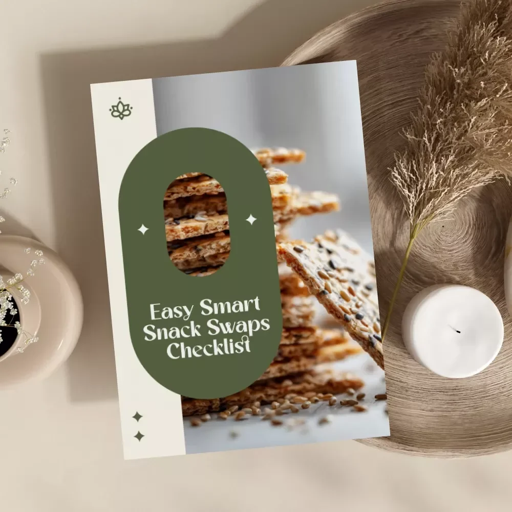 Easy Smart Snack Swaps Checklist | Healthy Snack Ideas | Printable Digital Download | Nutrition Guide for Better Energy