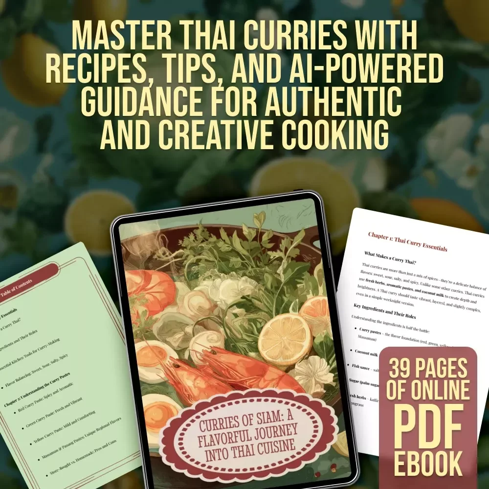 Curries of Siam: A Flavorful Journey into Thai Cuisine | Authentic Thai Food Recipes Curries eBook