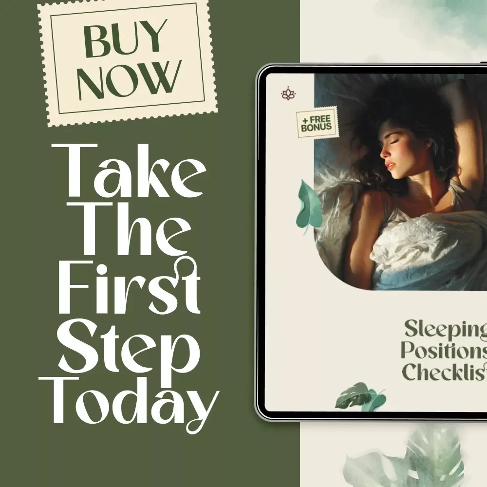 Sleeping Positions Checklist | Digital Download Guide for Good Sleeping Positions, Spinal Alignment & Better Rest | Printable Wellness Resource