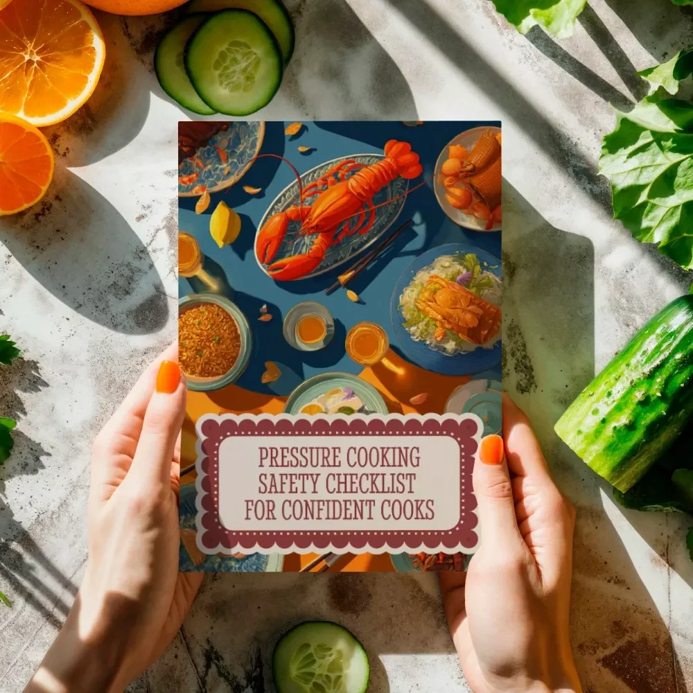 Pressure Cooking Safety Checklist for Confident Cooks | Printable Digital Download | Pressure Cooking Safety Tips Guide for Home Kitchens