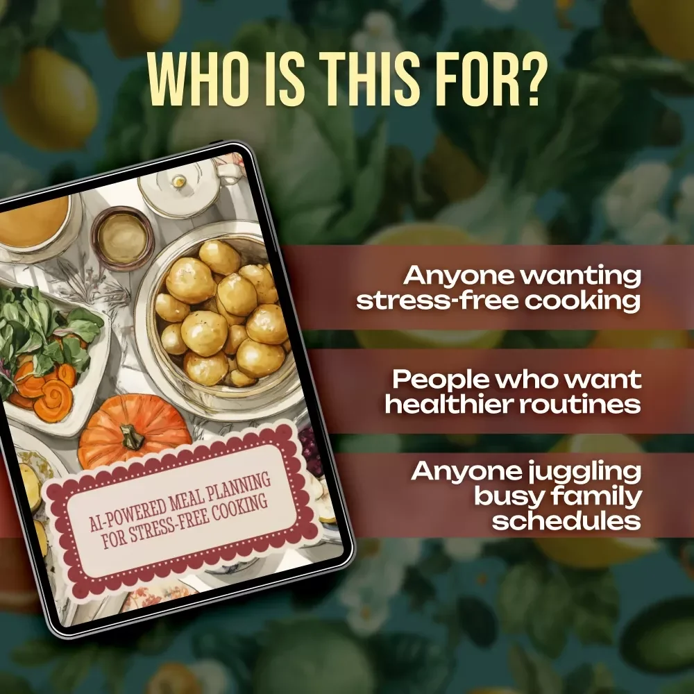 AI-Powered Meal Planning for Stress-Free Cooking | Digital Guide for Easy Batch-Cooking Plans