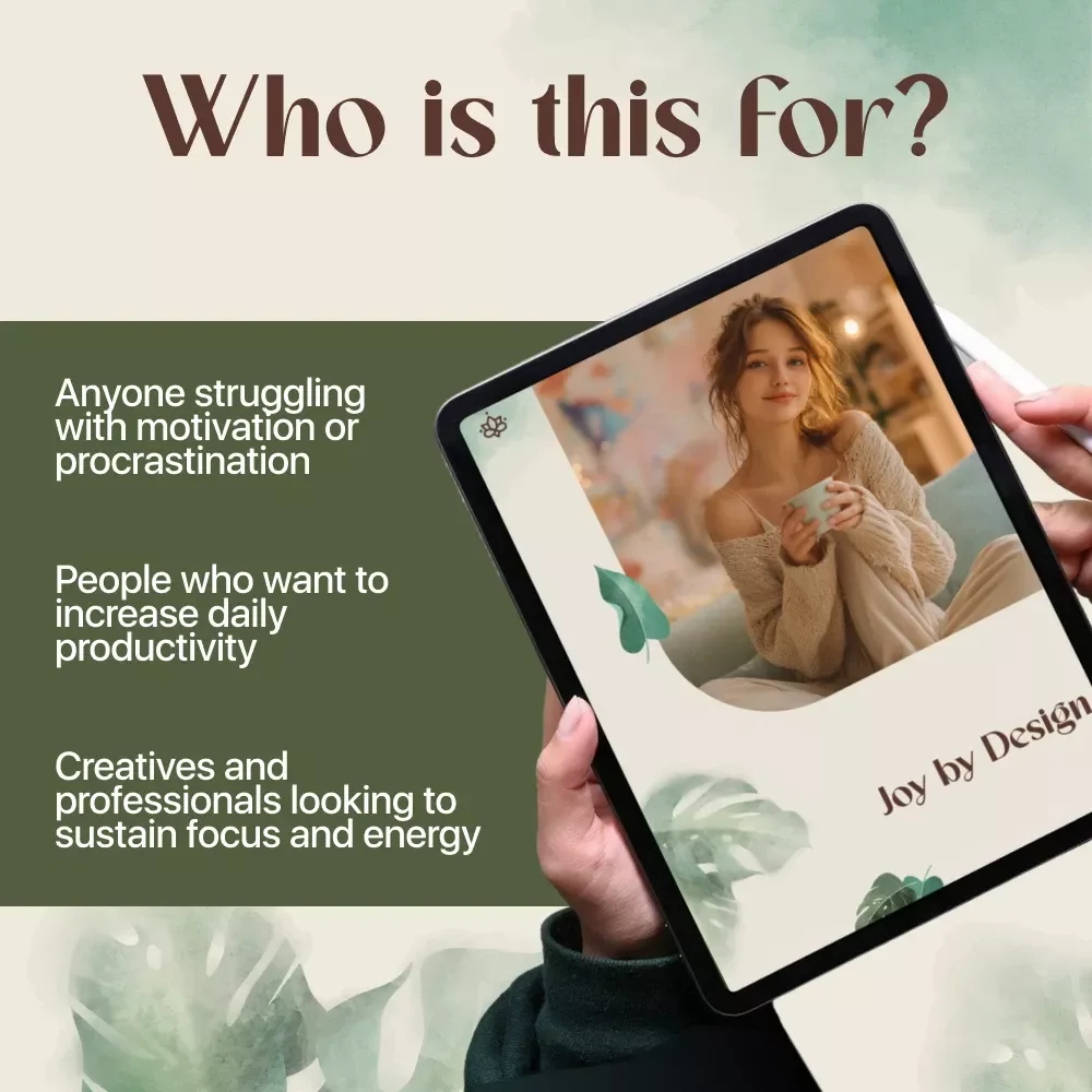 Joy by Design: The Ultimate Guide to Building a Personalized Dopamine Menu for Lasting Motivation