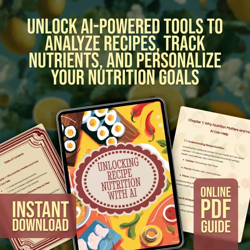 Unlocking Recipe Nutrition with AI | Digital Guide to Understanding Recipes, Calculating Nutrition Info, and Using AI Tools for Smarter Meal Planning