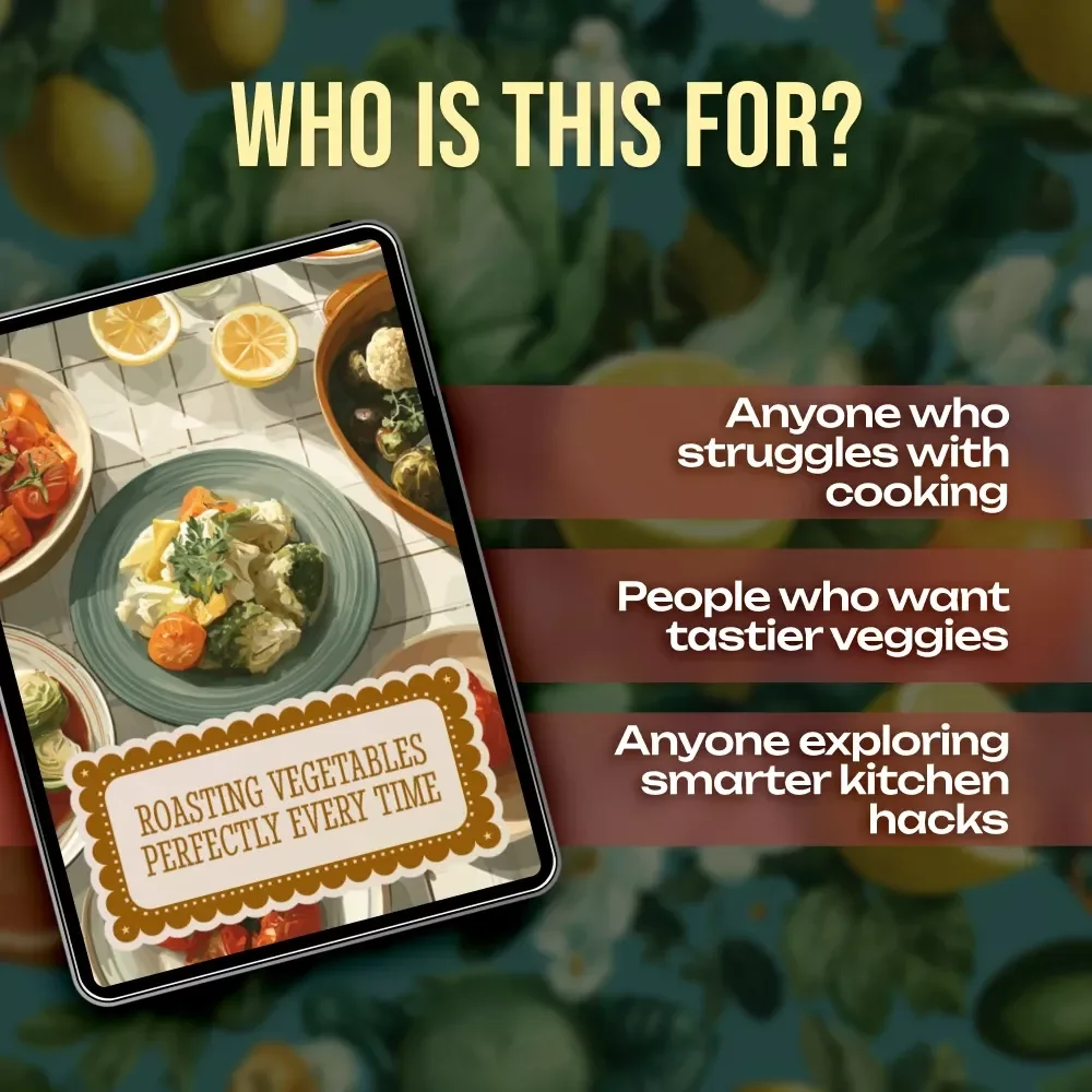 Roasting Vegetables Perfectly Every Time | Digital Guide for Home Cooks, Meal Planning & Flavor Pairing | Learn the Science, Myths, and AI-Supported Cooking Tips