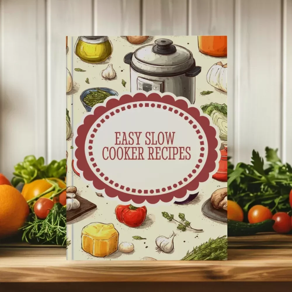 Easy Slow Cooker Recipes | Digital Download Guide | Easy Crockpot Cookbook for Beginners | Healthy Breakfast & Dinner Recipes with AI Tips