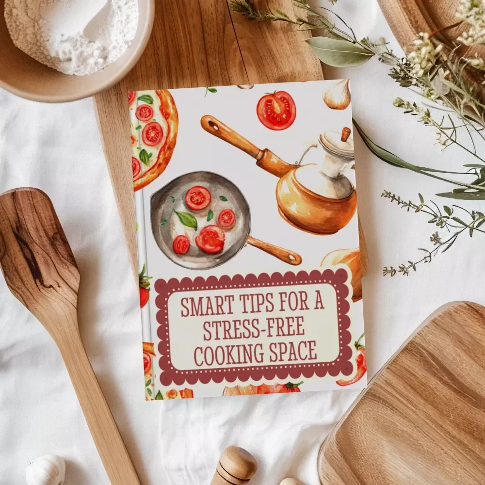 Smart Tips for a Stress-Free Cooking Space | Kitchen Organization Guide | Digital Download for Decluttering & Storage Solutions with AI Tools