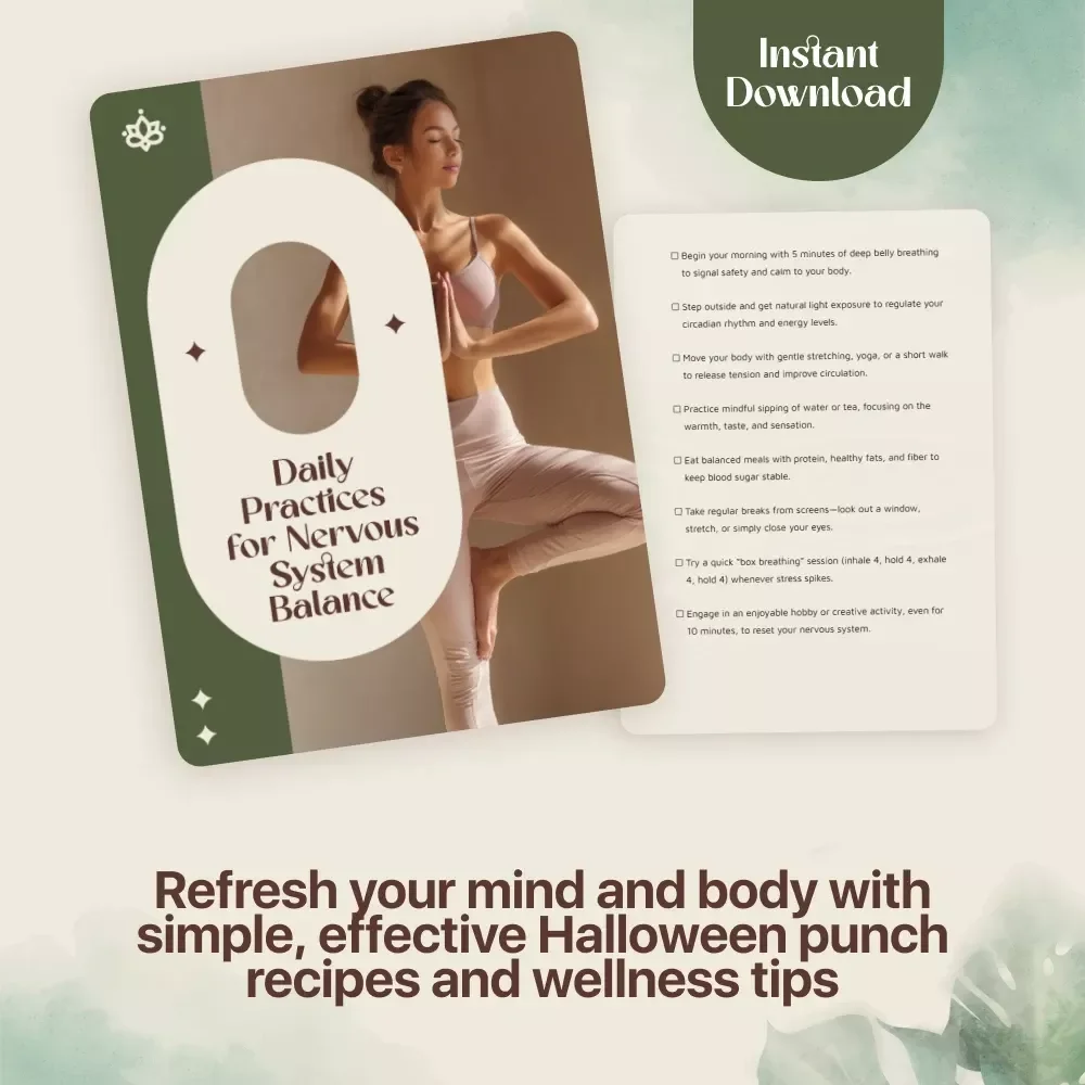Daily Practices for Nervous System Balance - A Simple Checklist for a Calmer, More Centered Life