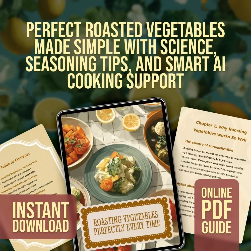 Roasting Vegetables Perfectly Every Time | Digital Guide for Home Cooks, Meal Planning & Flavor Pairing | Learn the Science, Myths, and AI-Supported Cooking Tips