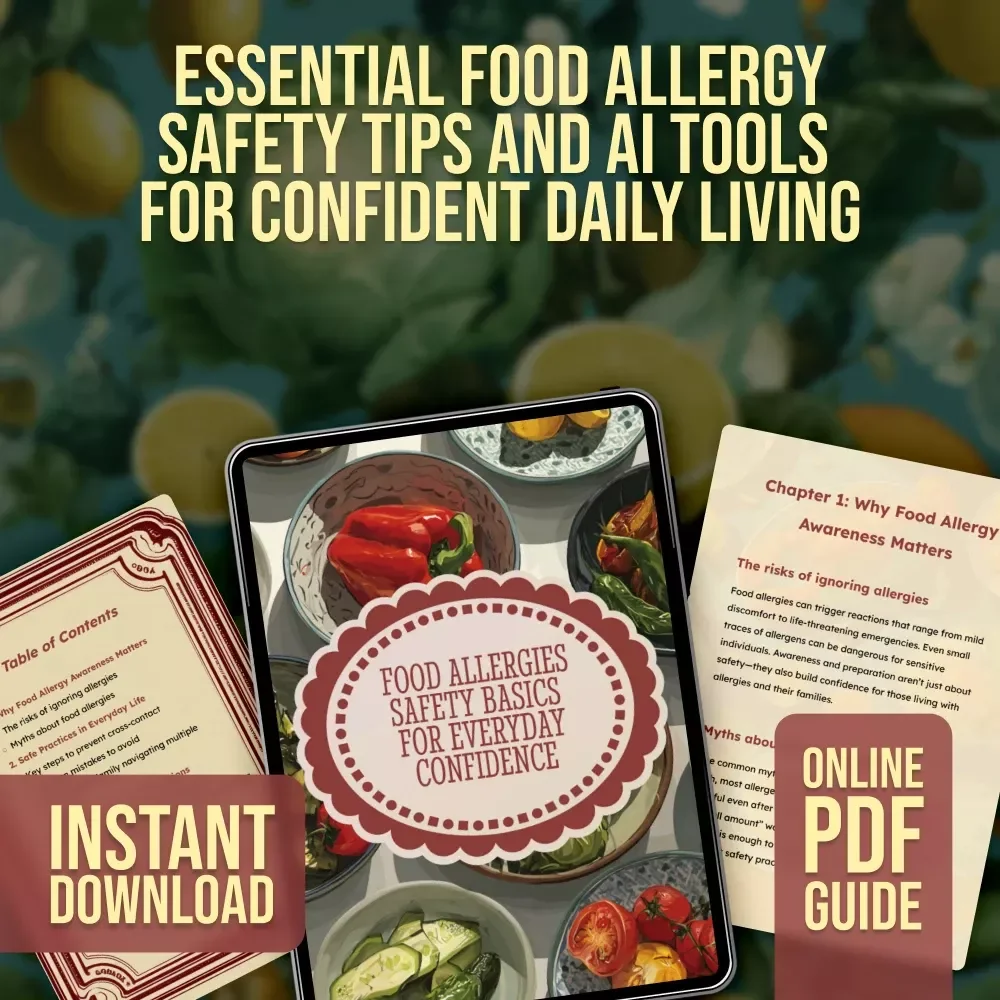 Food Allergies Safety Basics for Everyday Confidence | Digital Guide for Allergy Awareness, Safe Practices, and Everyday Food Safety with AI Tools