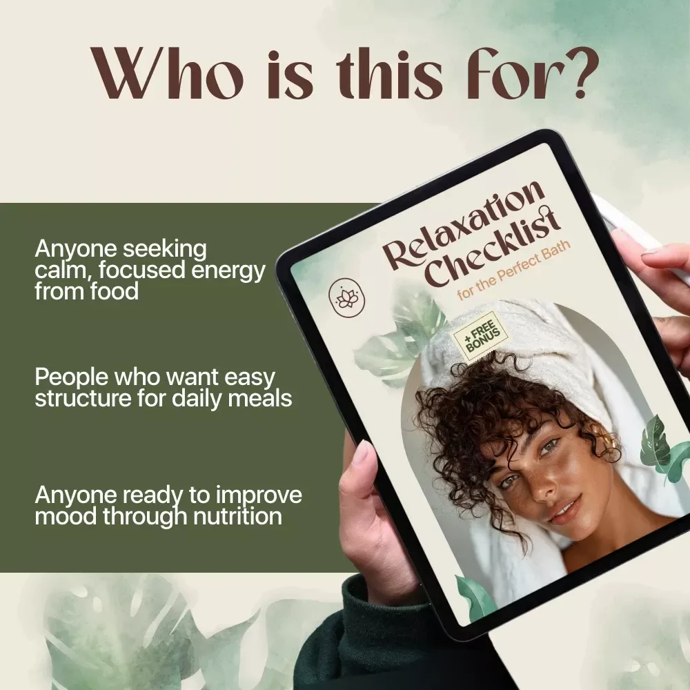 How to Meal Plan for Steady Mood | Digital eBook Guide for Balanced Eating, Calm Energy & Emotional Wellness | Printable PDF Download