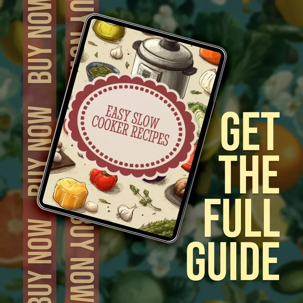 Easy Slow Cooker Recipes | Digital Download Guide | Easy Crockpot Cookbook for Beginners | Healthy Breakfast & Dinner Recipes with AI Tips