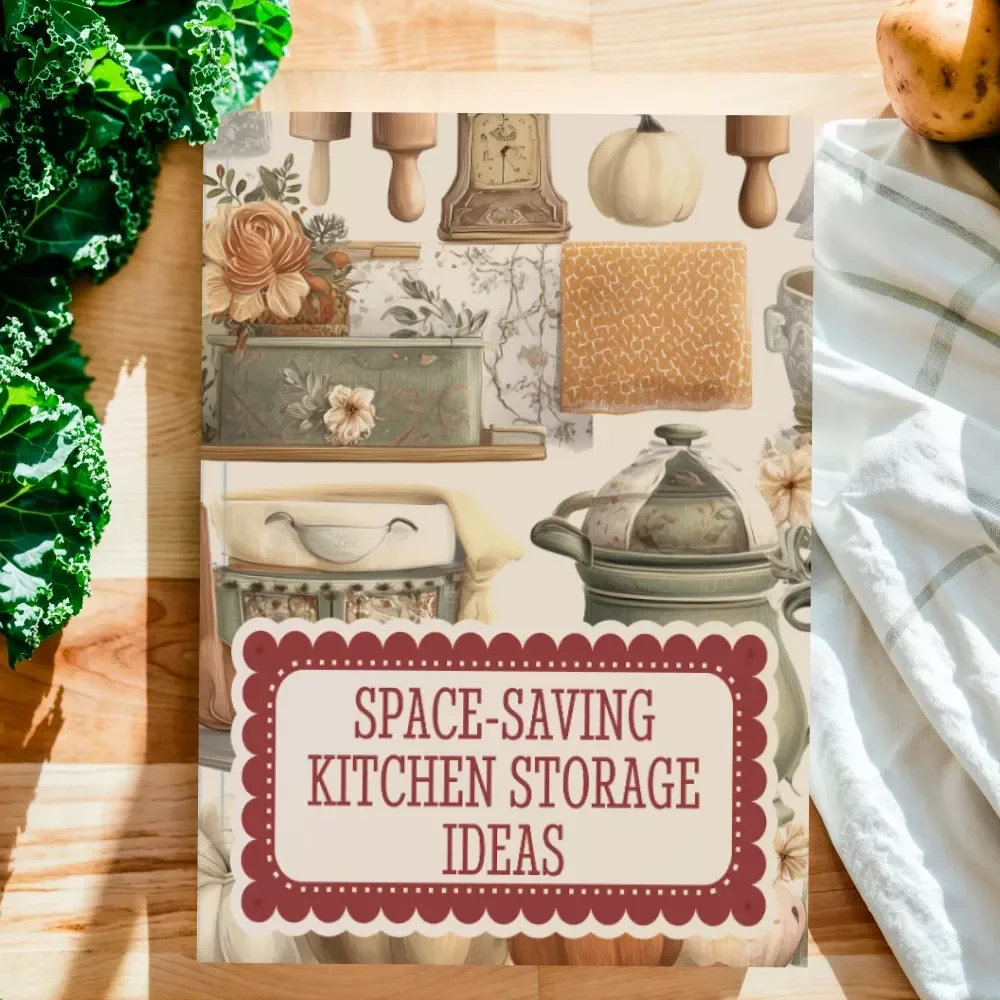 Space-Saving Kitchen Storage Ideas | Digital Guide for Small Kitchens, Shelving Solutions, DIY Storage Hacks & AI Organization Tips