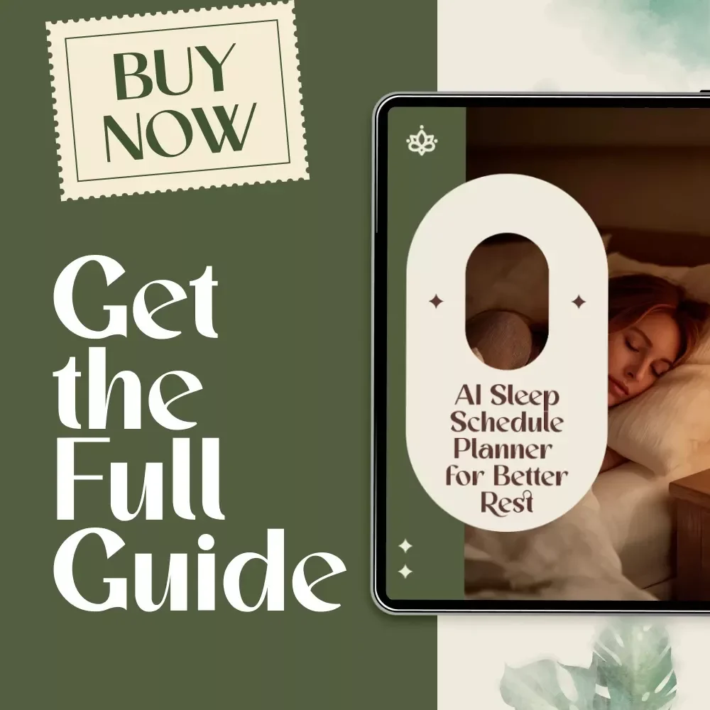 AI Sleep Schedule Planner for Better Rest | Digital Download Guide for Healthy Sleep, Better Routines & Long-Term Restful Nights