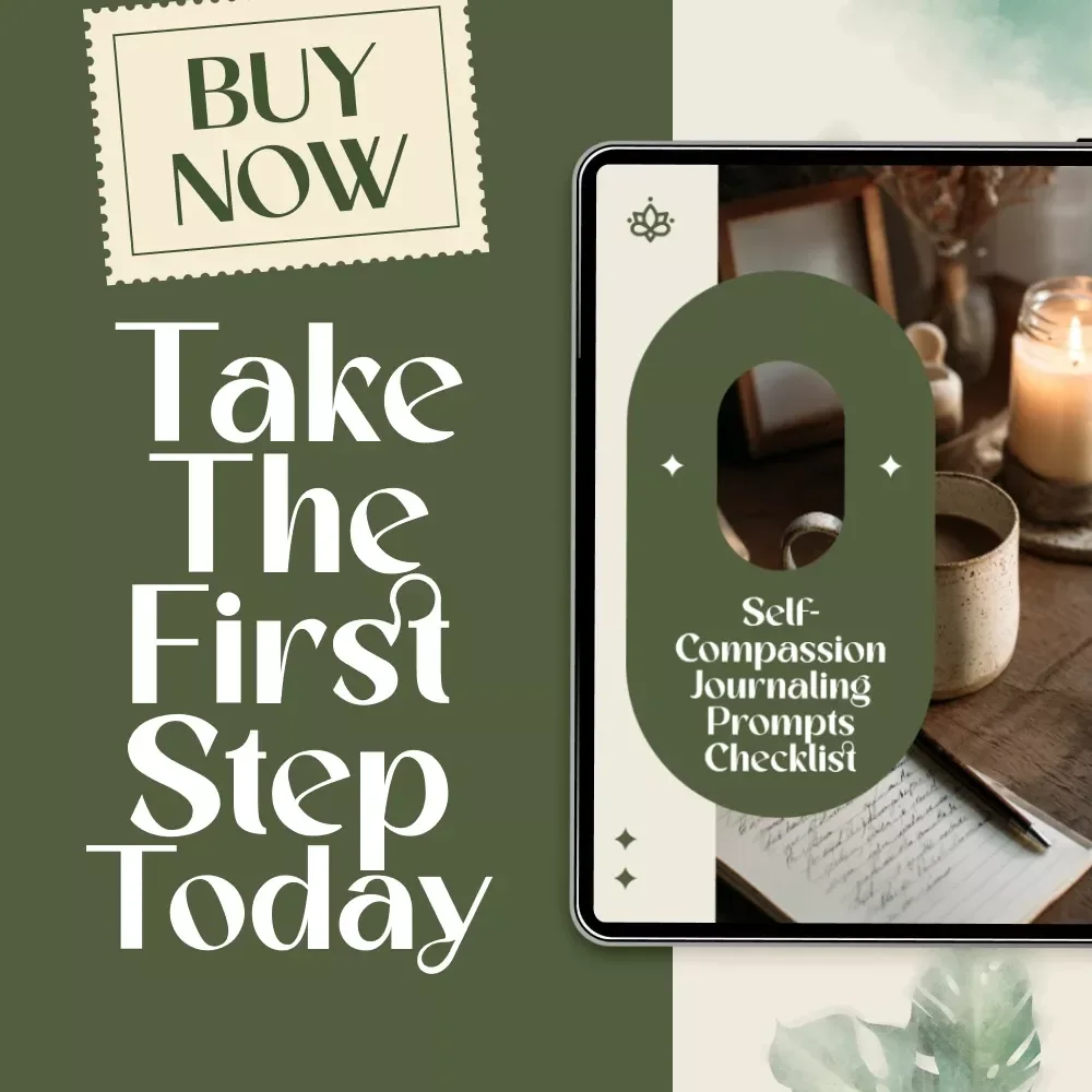 Self-Compassion Journaling Prompts Checklist – A Digital Download for Healing and Growth