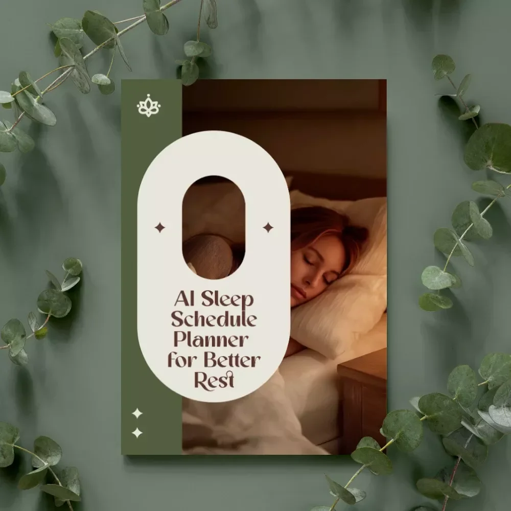 AI Sleep Schedule Planner for Better Rest | Digital Download Guide for Healthy Sleep, Better Routines & Long-Term Restful Nights