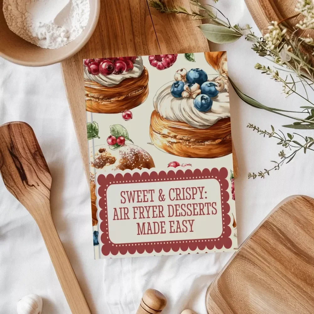 Sweet & Crispy: Air Fryer Desserts Made Easy | Digital Download Guide | Easy Recipes, Churros, Donuts, Brownies, Lava Cakes, Healthy Air Fryer Cookbook eBook