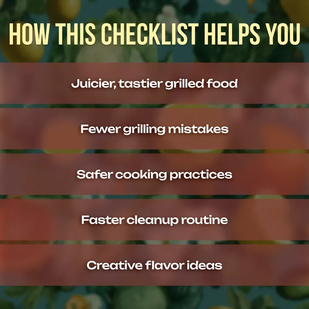 The Backyard Grilling Master Checklist | Digital Download for Grilling Tips at Home, BBQ Guide, Outdoor Cooking Essentials